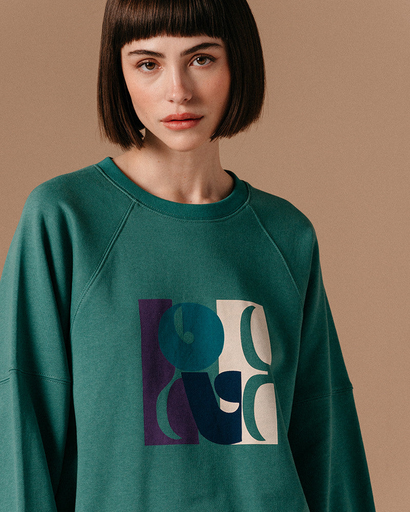Grace & Mila Like Turquoise Sweat Shirt