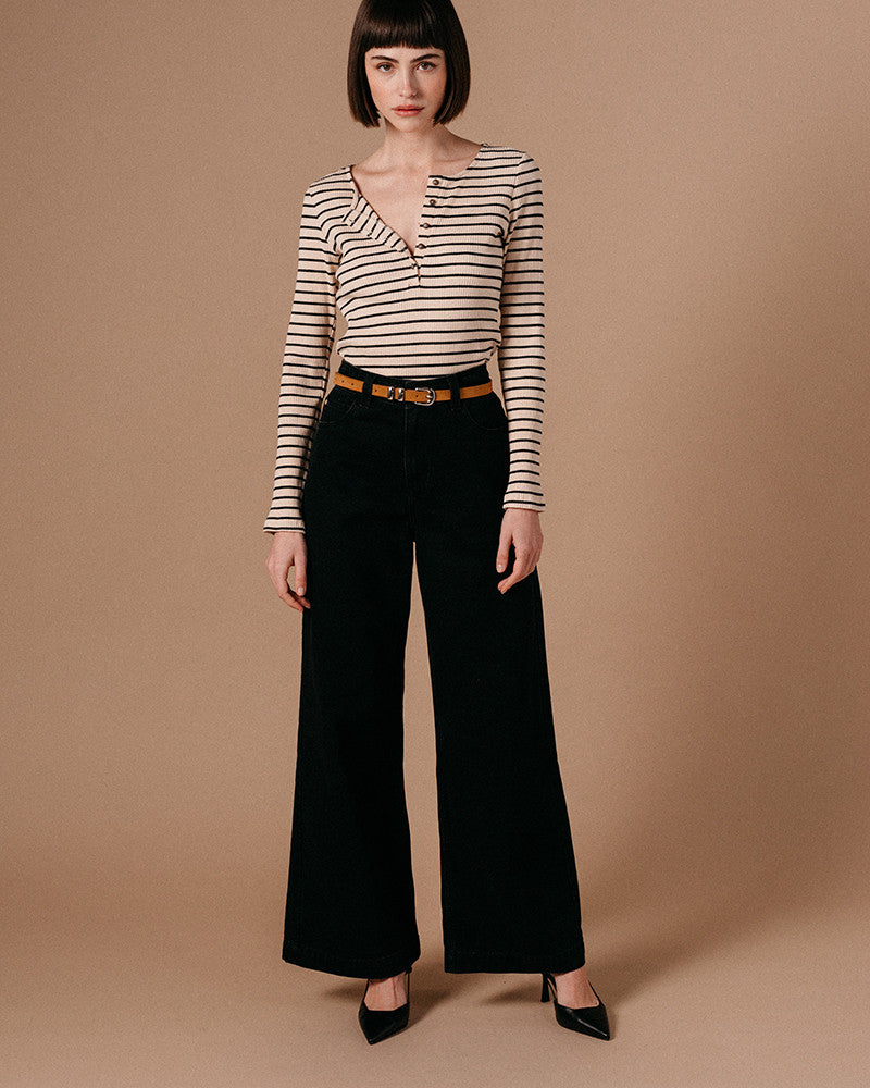 Grace & Mila Black High Waisted Jeans