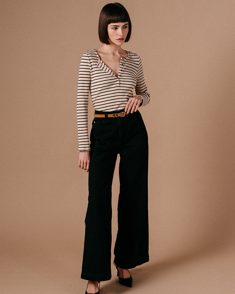 Grace & Mila Black High Waisted Jeans