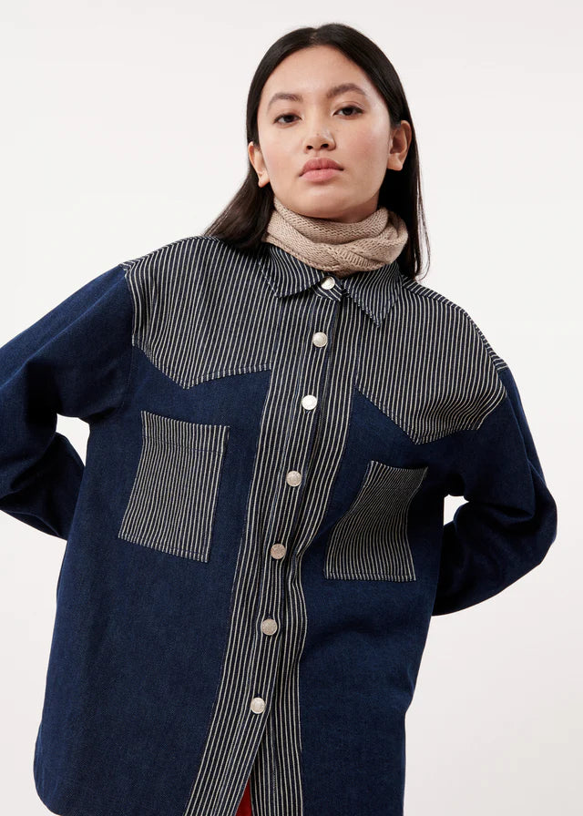 FRNCH - Gabriella Shirt Blue Marine