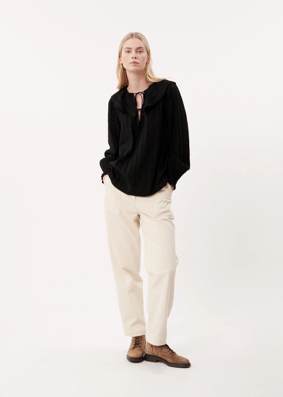 FRNCH - Yel Blouse Black