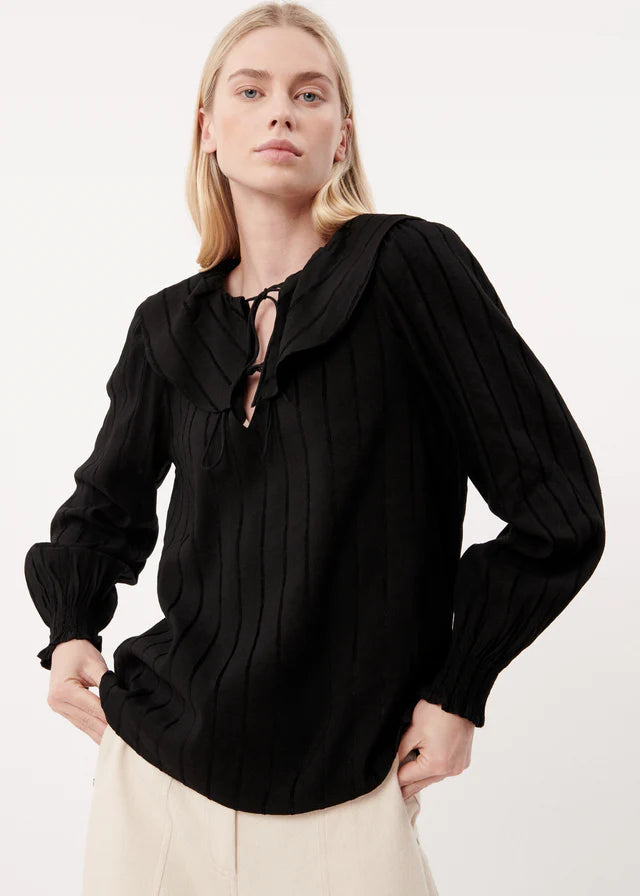FRNCH - Yel Blouse Black
