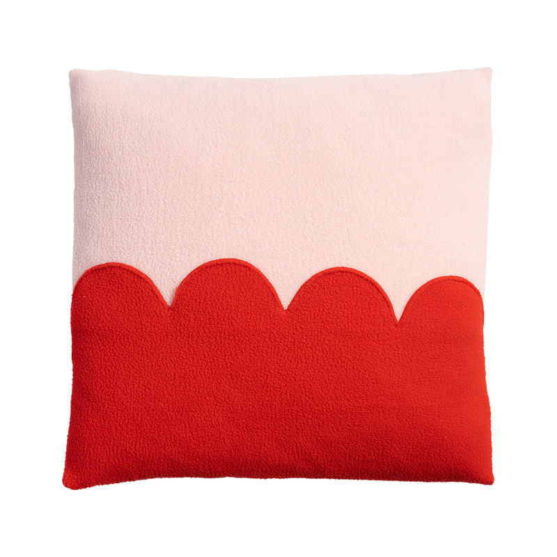 &klevering Amsterdam Frolic Pink and Red Square Cushion