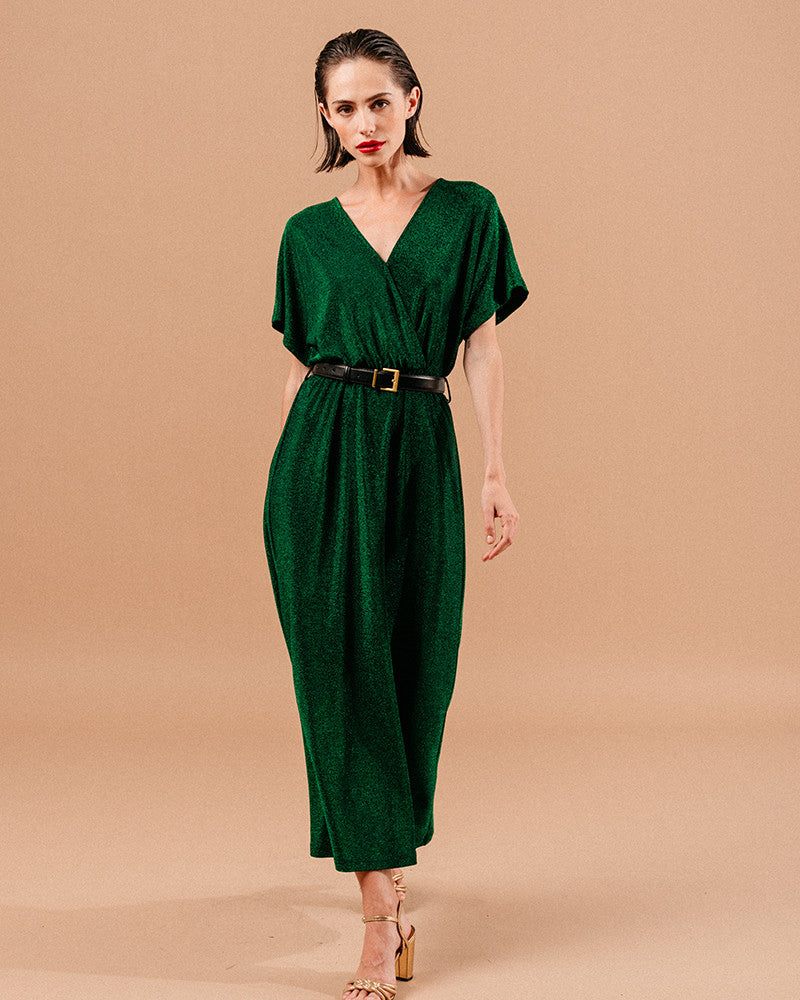 Grace & Milla LIV Wrap/ Robe Dress in Green