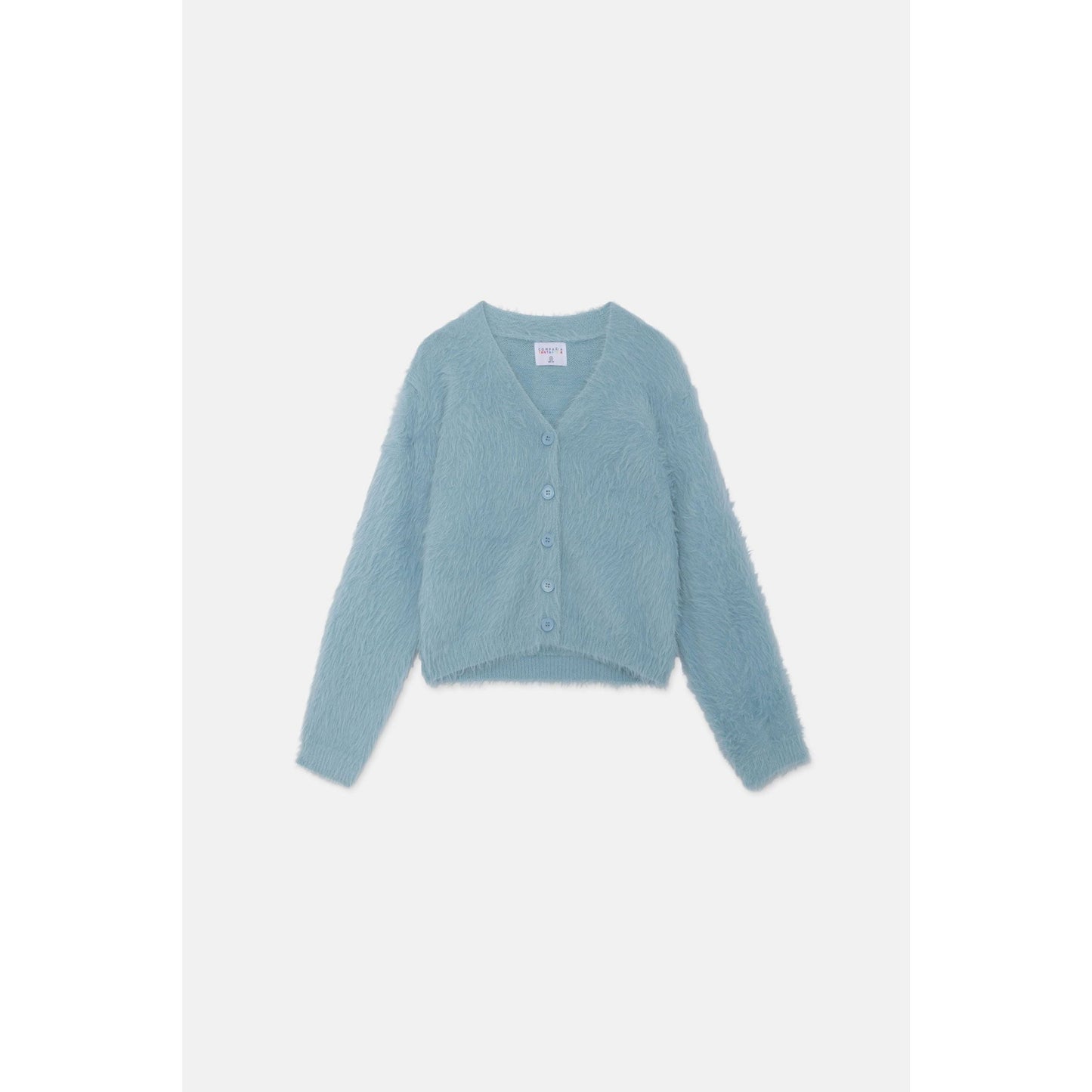 Compania Fantastica - Blue textured knit Cardigan