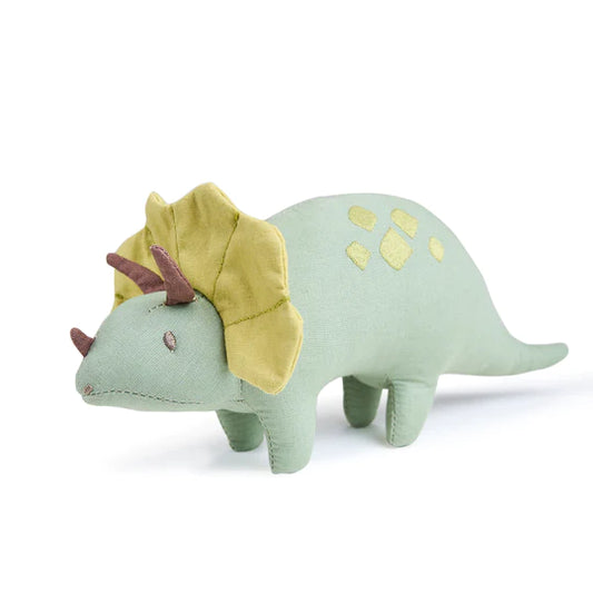 Threadbear Design Triceratops Linen Dinosaur Toy
