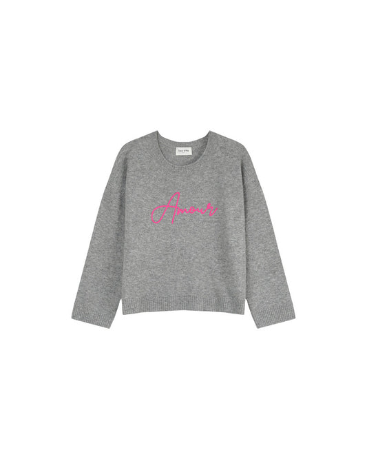 Grace & Mila Lafontaine Grey Amour Jumper