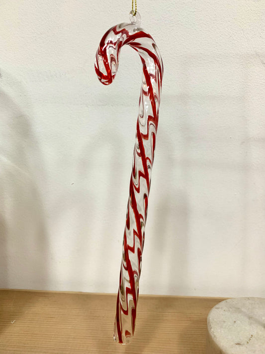 Red and White Candy Cane Christmas Bauble/ Decoration