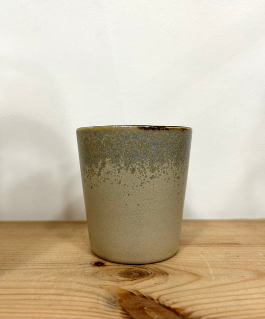 Hk living - 70s ceramics coffee mug - oat & light blue