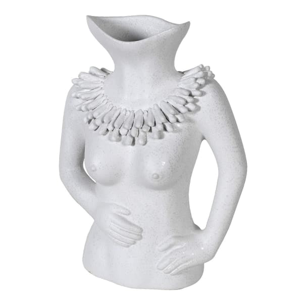 Female Necklace Figurine Vase