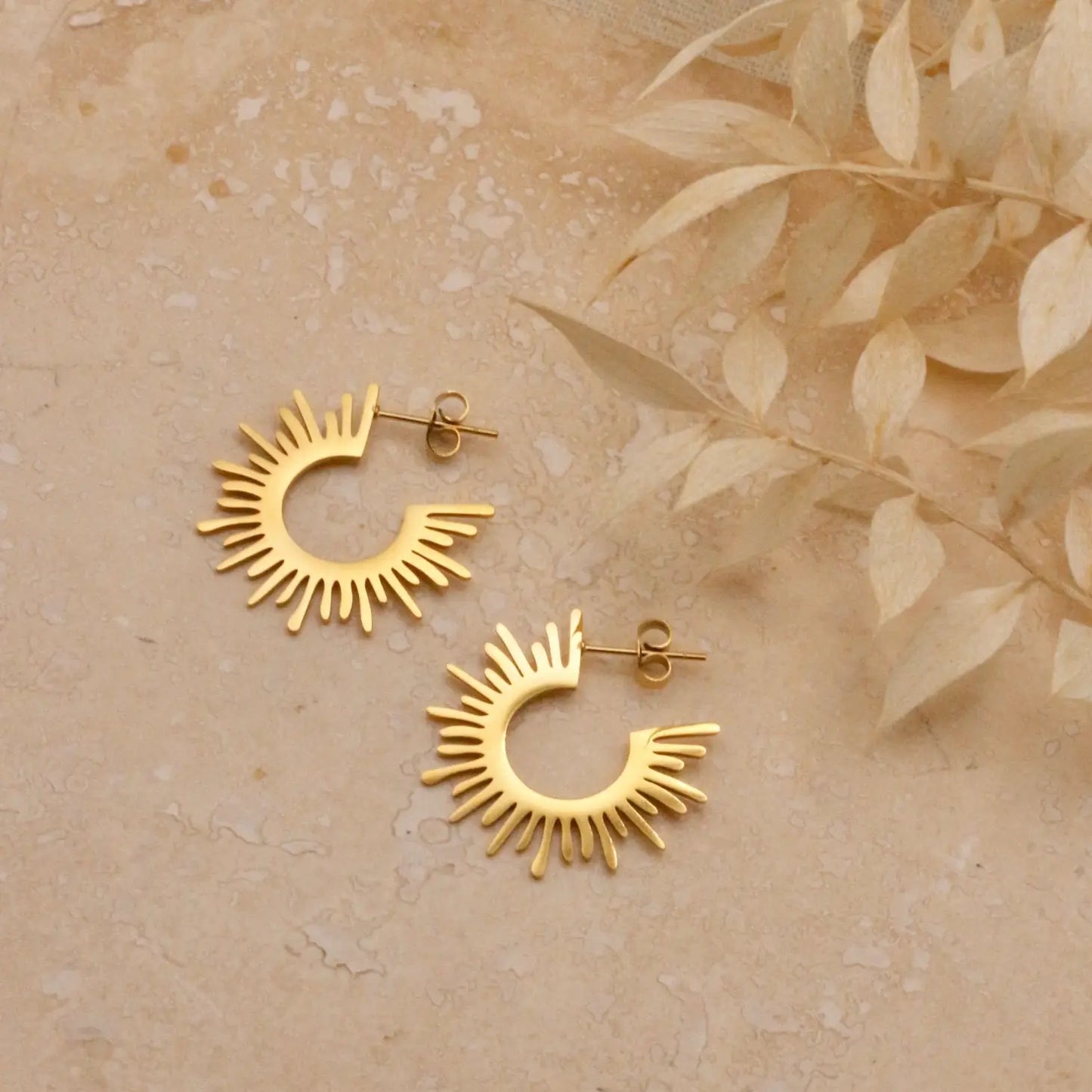 Little Nell Everyday Gold Sol Earrings